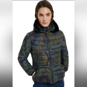 NWT Desigual Slim Padded Short Jacket